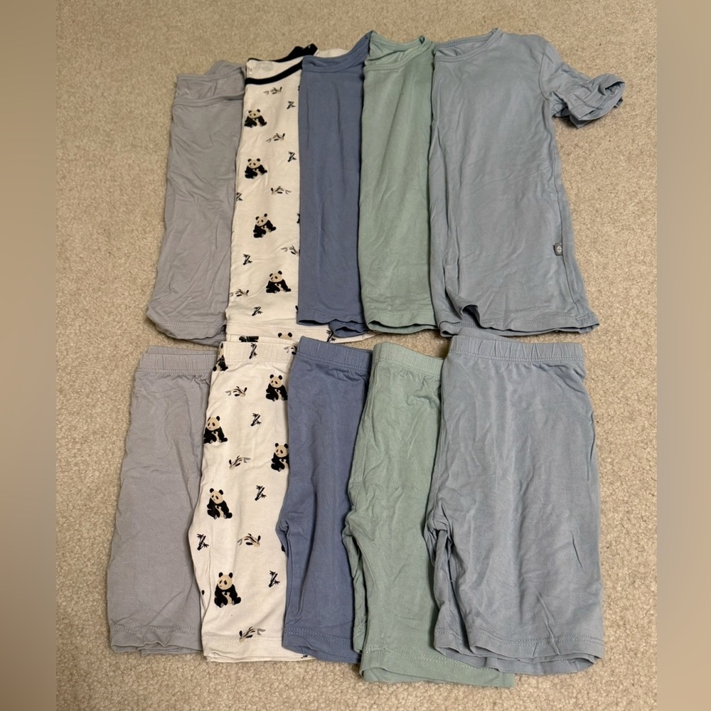 Bundle of 5 pairs of Kyte Baby pajamas: 6/6T